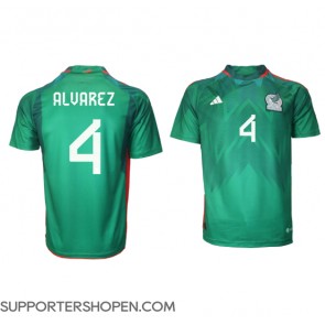 Mexiko Edson Alvarez #4 Hemma Matchtröja VM 2022 Kortärmad